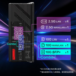 华硕 ROG魔盒 Pro MAX 三频WiFi7电竞无线AI路由器（两个10G口万兆口2GBDDR4内存）10G SFP+