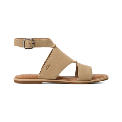 UGG 夏季女士露趾平跟搭扣休闲凉鞋