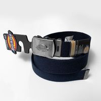 Dickies 蒂克皮带 经典logo帆布腰带男女学生潮牌平滑扣皮带百搭
