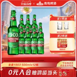 青岛啤酒 1903全麦精酿啤酒 500ml*12瓶