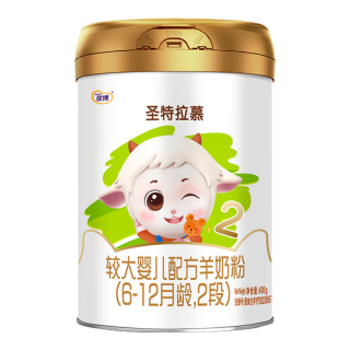 圣特拉慕 2段较大婴儿配方羊奶粉400g/罐圣元优博纯羊乳小分子易吸收低致敏 2段 6
