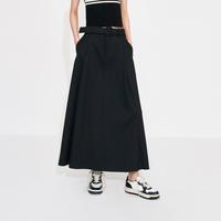 MO&Co. 长款压褶A字半身裙附腰带女装
