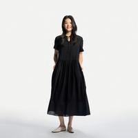 鄂尔多斯 ERDOS 26春夏新品休闲裙子桑蚕丝女士裙装