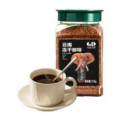 桂都 冻干速溶黑咖啡粉 120g 云南小粒种