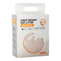 SmartCat 利宠喵轻净植物矿砂美国进口植物猫砂5:5矿砂混合猫砂2.4kg*4包 2.4KG*4