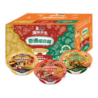 康师傅 方便面风味环游足球限定3口味116g*6碗休闲零食方便速食整箱