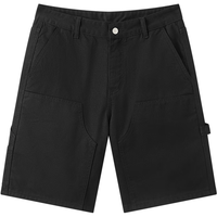 gxgjeans 复古水洗宽松牛仔短裤 黑色 L码