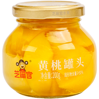 芝麻官 糖水黄桃罐头 200g*4罐