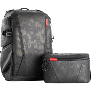 PGYTECH OneMo摄影包 25L+单肩包 迷彩金 双肩相机包