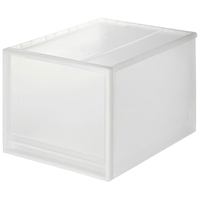 MUJI 無印良品 聚丙烯抽屉式收纳箱 深款 透明可叠加 储物箱