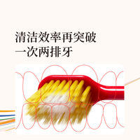 EBiSU/惠百施 纤羽高密绒牙刷+48孔宽头软毛牙刷 3支装