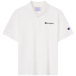 Champion 学院弹力透气网眼Polo短袖T恤