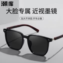 潮库 超轻TR复古多边大方框+1.61智能感光变色镜片