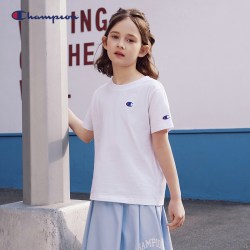 Champion 冠军 抗菌纯棉 儿童短袖T恤