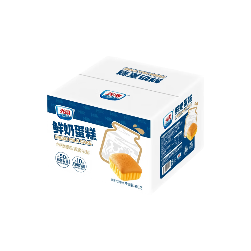 光明 鲜奶蛋糕 400g*1箱