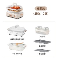 石崎成器 日本石崎秀儿玻璃电蒸锅家用多功能一体蒸汽锅6L大容量料理锅火锅