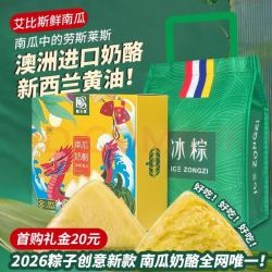 榴元素 DS粽子端午礼盒榴莲冰粽南瓜奶酪粽子54克*8枚