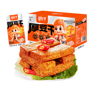 劲仔 厚豆干 混合味 400g  休闲零食豆腐干 素食小吃