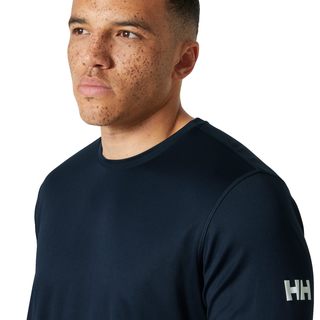 Helly-Hansen 男式 Hh Tech Crew Ls 2.0, 597 海军蓝