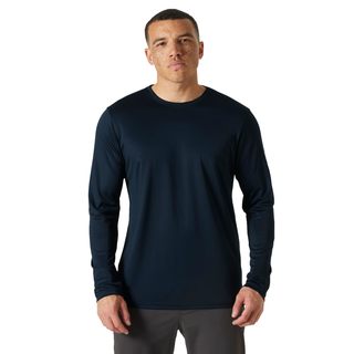 Helly-Hansen 男式 Hh Tech Crew Ls 2.0, 597 海军蓝
