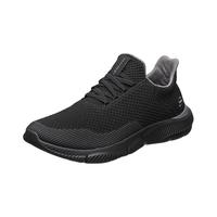 SKECHERS/斯凯奇 210281 一脚蹬减震运动网面休闲鞋 黑色 42