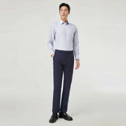 雅戈尔 VLTP114785DJY 200支全棉免烫 灰色条纹长袖衬衫