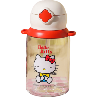 杯具熊 迪迦奥特曼吸管水杯 600ml 儿童塑料杯