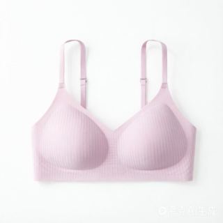 YOUKESHU 内衣女无痕夏季轻薄无钢圈软支撑大胸显小凉感文胸 多色可选