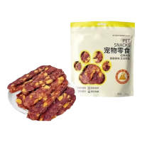 馋乐滋 狗狗零食蛋黄鸭肉切片肉干宠物狗鲜肉食品营养卵磷脂奖奖励零食 200g(100g*2袋）