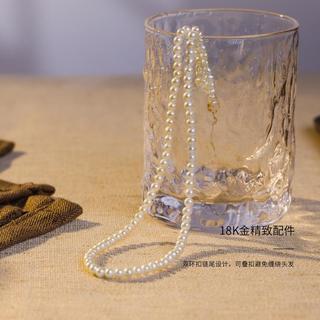 京润珍珠 悦宛 淡水珍珠小米珠项链