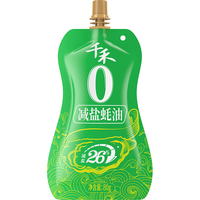 千禾 减盐蚝油 0添加减盐25% 80g