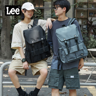 Lee 男士双肩包 大容量 黑色
