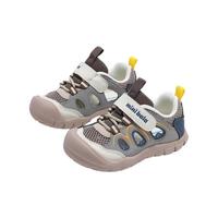 MINI BALA 迷你巴拉 灰咖色 24码(脚长14.0-14.7cm)儿童运动凉鞋
