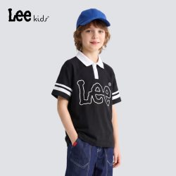 LEE KIDS 儿童polo衫短袖T恤夏季时尚百搭休闲运动透气上衣男女童