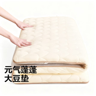网易严选 床垫褥子双人床垫地铺睡垫床褥抗菌大豆纤维垫180*200*5cm