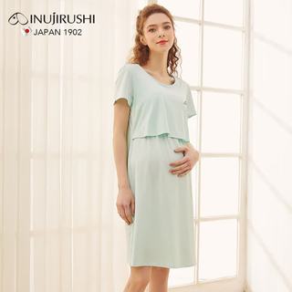 犬印本铺 哺乳裙 全棉上掀便捷 桃粉 M码