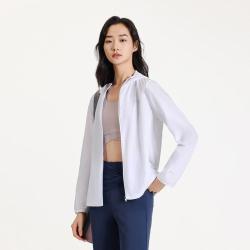 安踏 长袖连帽女士春秋休闲薄款连帽外套皮肤衣轻薄户外运动服上衣