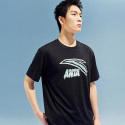 安踏 冷萃T丨冰丝运动短袖t恤男夏季情侣装宽松半袖休闲潮流百搭上衣