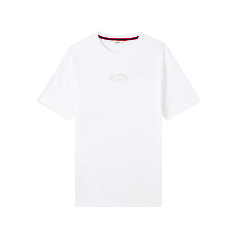GANT/甘特 25年纯棉圆领短袖T恤 白色 XL