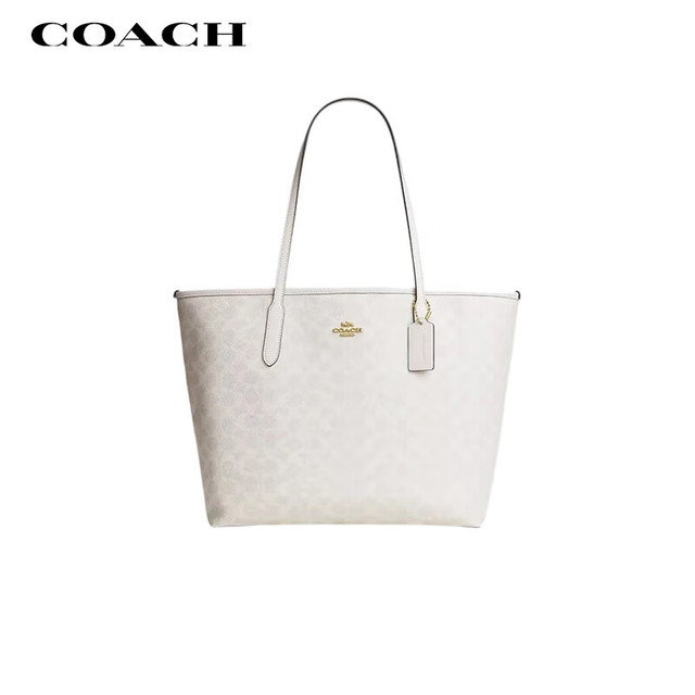 COACH 女士CITY单肩托特包通勤电脑包CV976