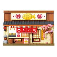 WeKKi/未及 樱桃小丸子美味町系列 516428 鲷鱼烧铺 拼插积木