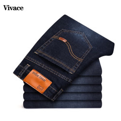 Vivace 高端品牌牛仔裤男士秋季款宽松直筒商务休闲百搭长裤子男