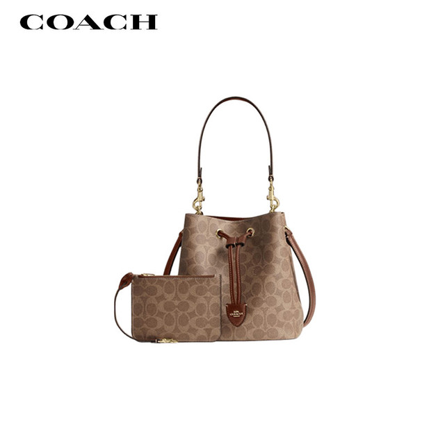 COACH 女士ROWAN单肩斜挎水桶包子母包CBH07