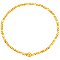 3DG Jewellery/金至尊 足金999经典圆珠古法手链 1.72克