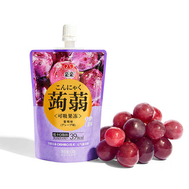 亲亲 蒟蒻果冻吸吸果冻130g/包低卡0脂肪休闲零食便携装