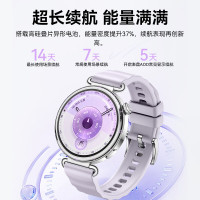 华为 WATCH GT 6 智能手表 41mm 流光紫 氟橡胶表带（北斗、GPS、血氧）