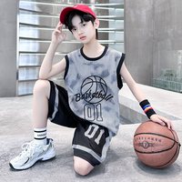 班长日记 男童夏装套装速干篮球服2026新款夏季中大童运动无袖夏款儿童装潮