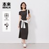 本来 BNT760007 凉感抗菌针织短袖连衣裙
