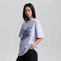 Lee 26春夏新品宽松圆领手写Logo短袖T恤