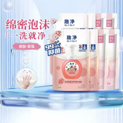 狮王 趣净泡沫抑菌洗手液混合香型全家适用家用儿童洗手液200ml×8袋